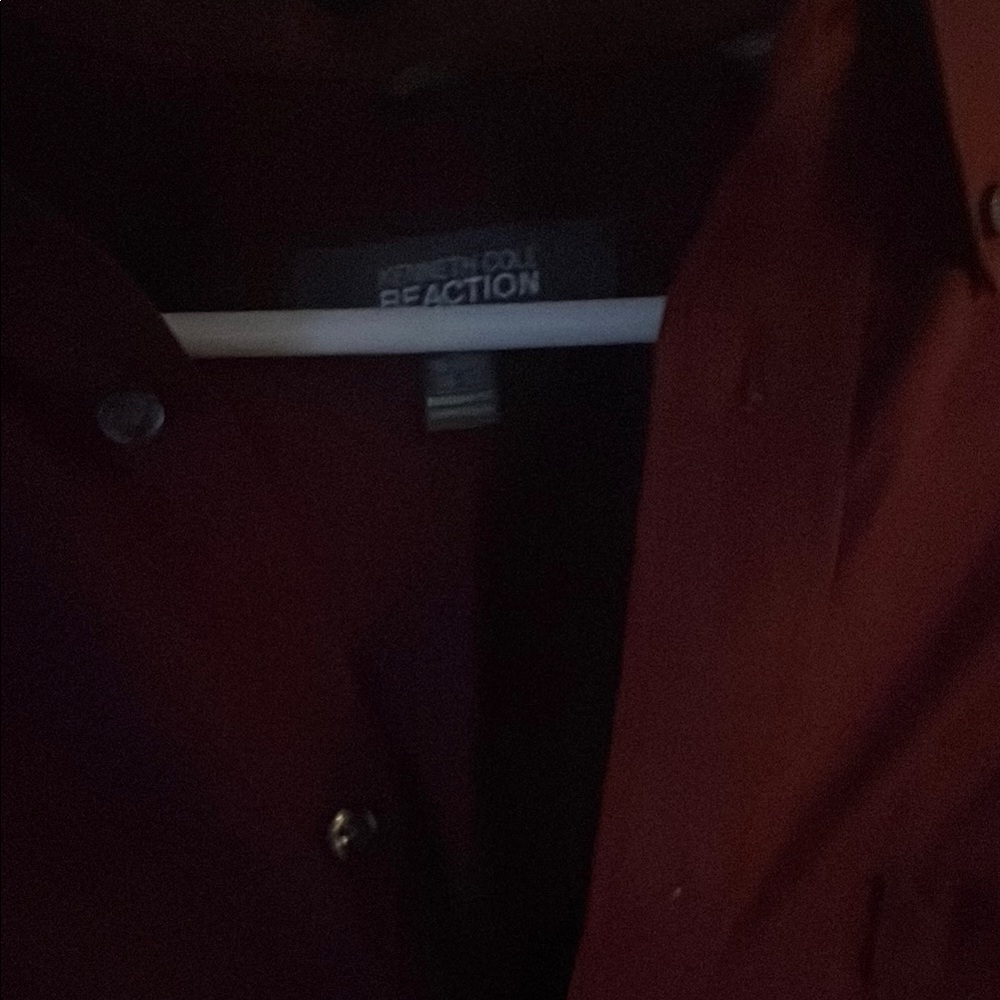 Kenneth Cole Reaction Red Lightweight Shirt Jacket
